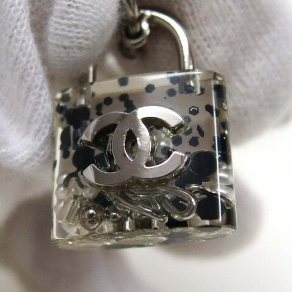 CHANEL White Logo Earrings - Picture 8 of 11